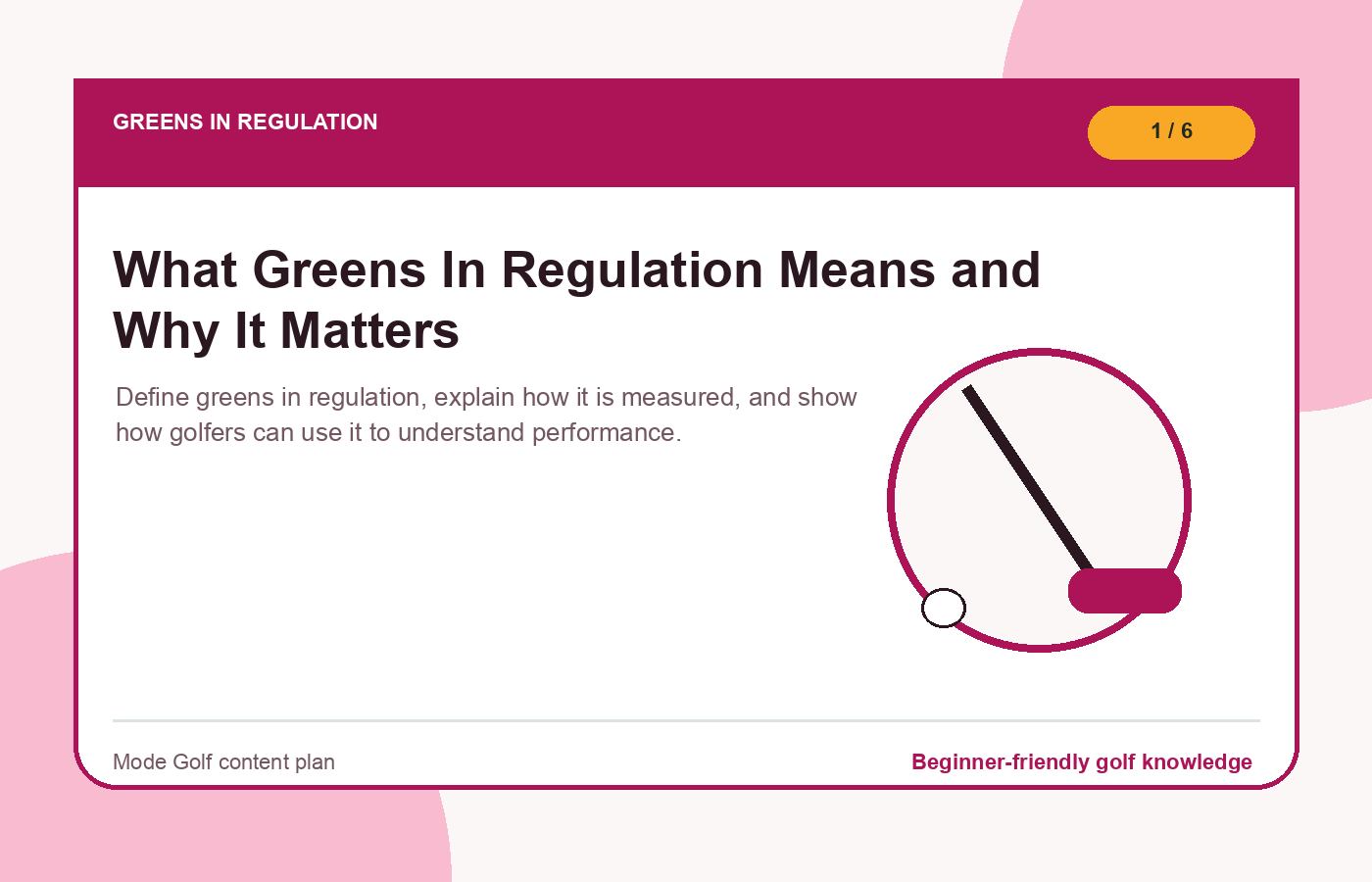 What Greens In Regulation Means and Why It Matters illustration
