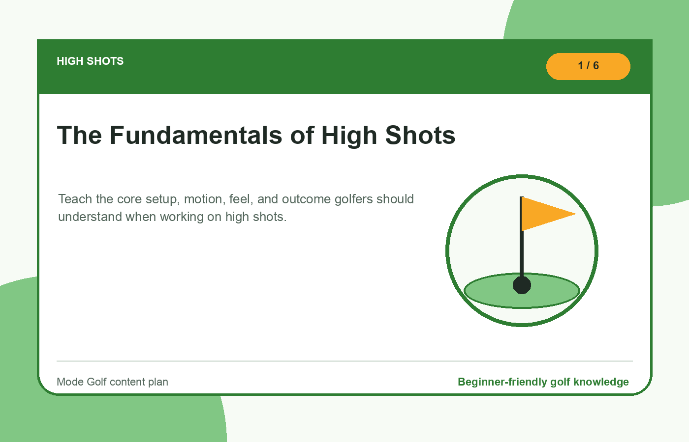 The Fundamentals of High Shots illustration