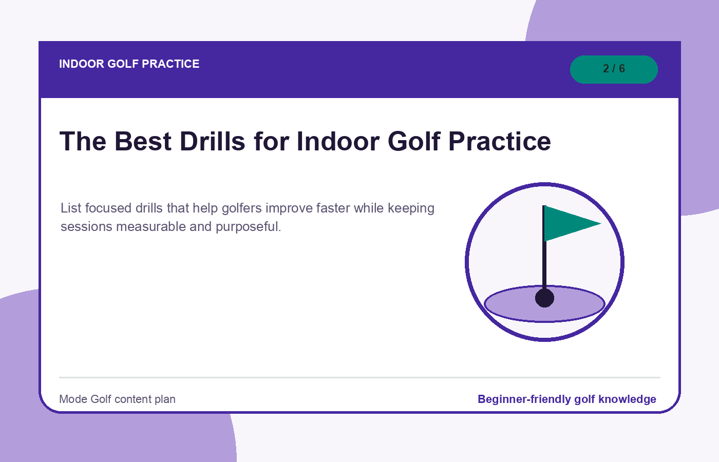 The Best Drills for Indoor Golf Practice illustration