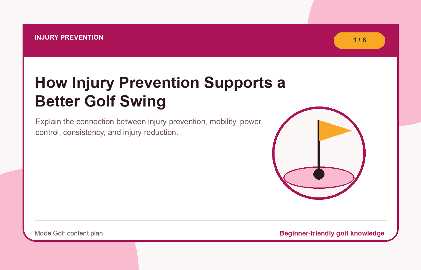 How Injury Prevention Supports a Better Golf Swing illustration