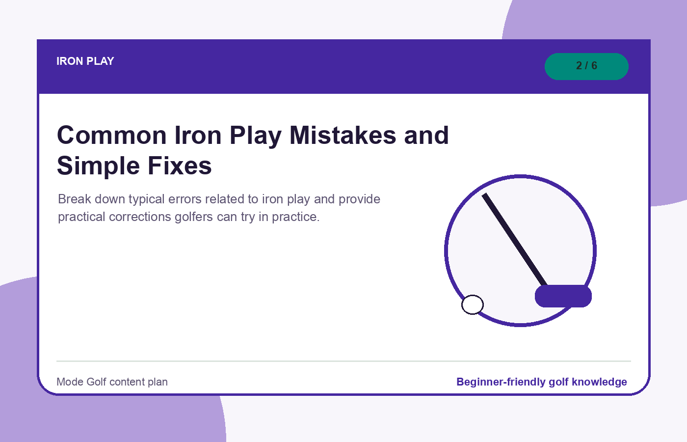 Common Iron Play Mistakes and Simple Fixes illustration