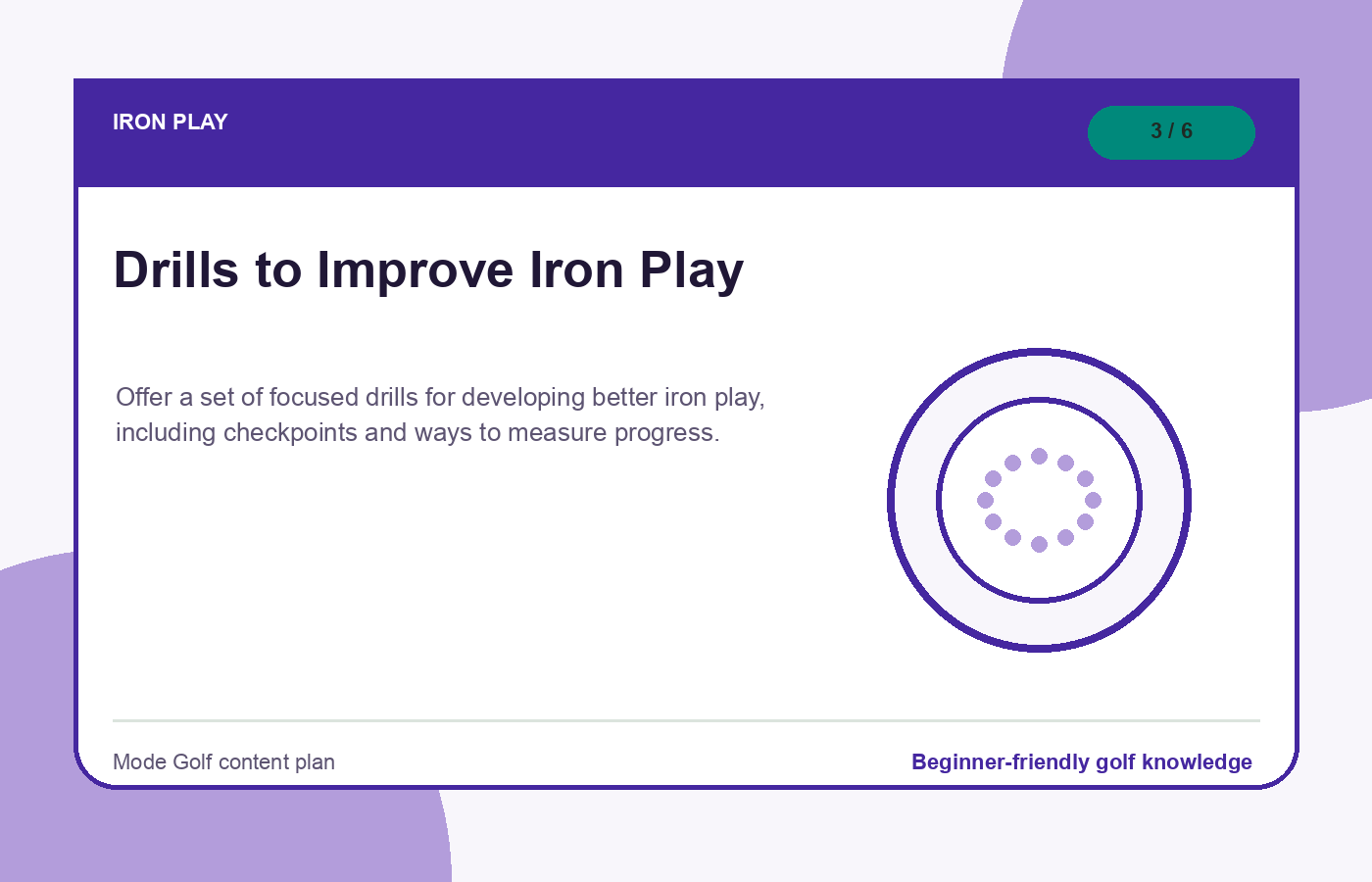 Drills to Improve Iron Play illustration