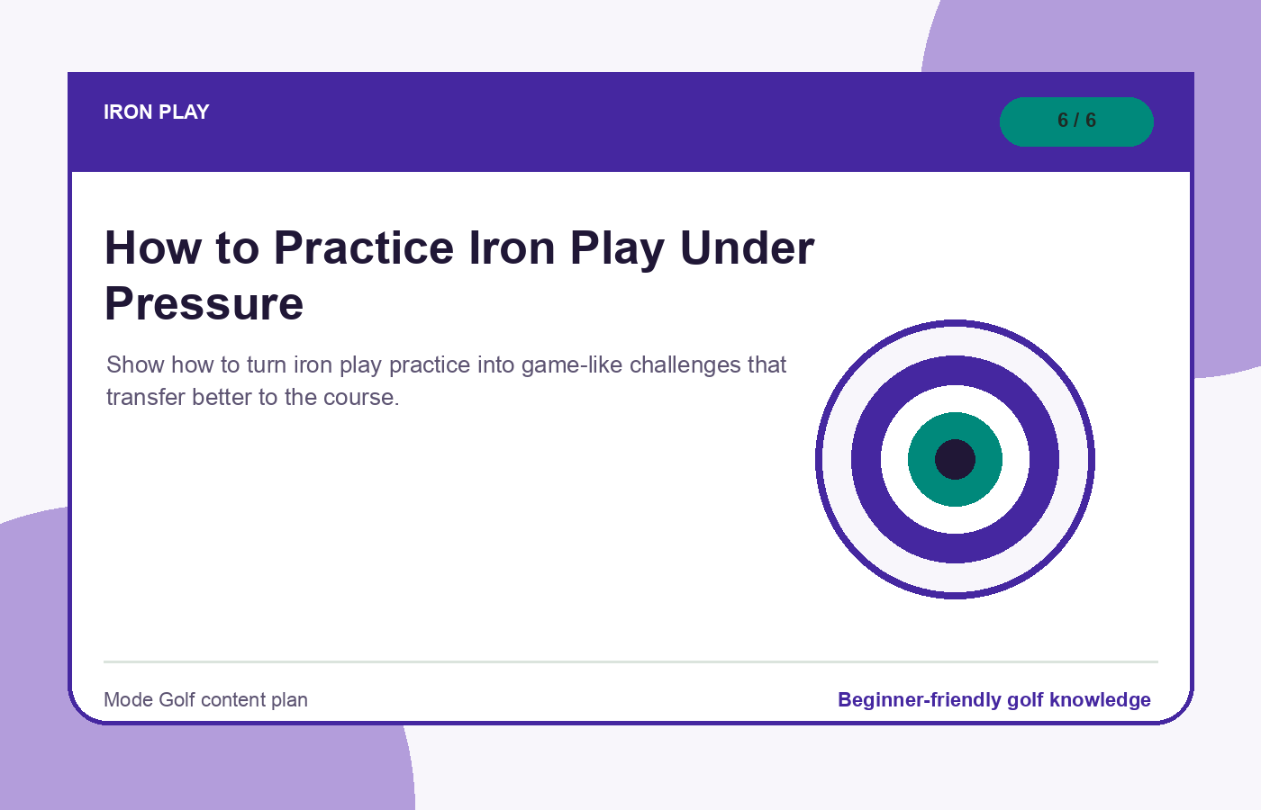 How to Practice Iron Play Under Pressure illustration