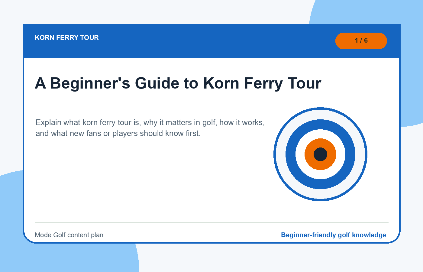A Beginner's Guide to Korn Ferry Tour illustration