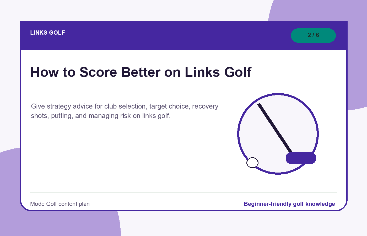 How to Score Better on Links Golf illustration