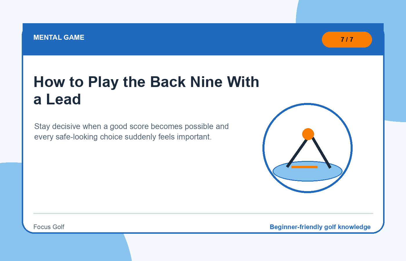 How to Play the Back Nine With a Lead illustration