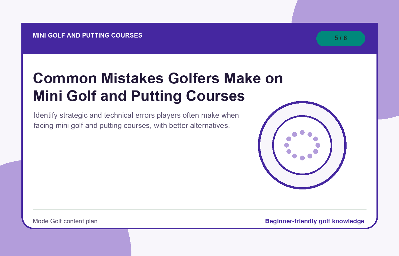 Common Mistakes Golfers Make on Mini Golf and Putting Courses illustration