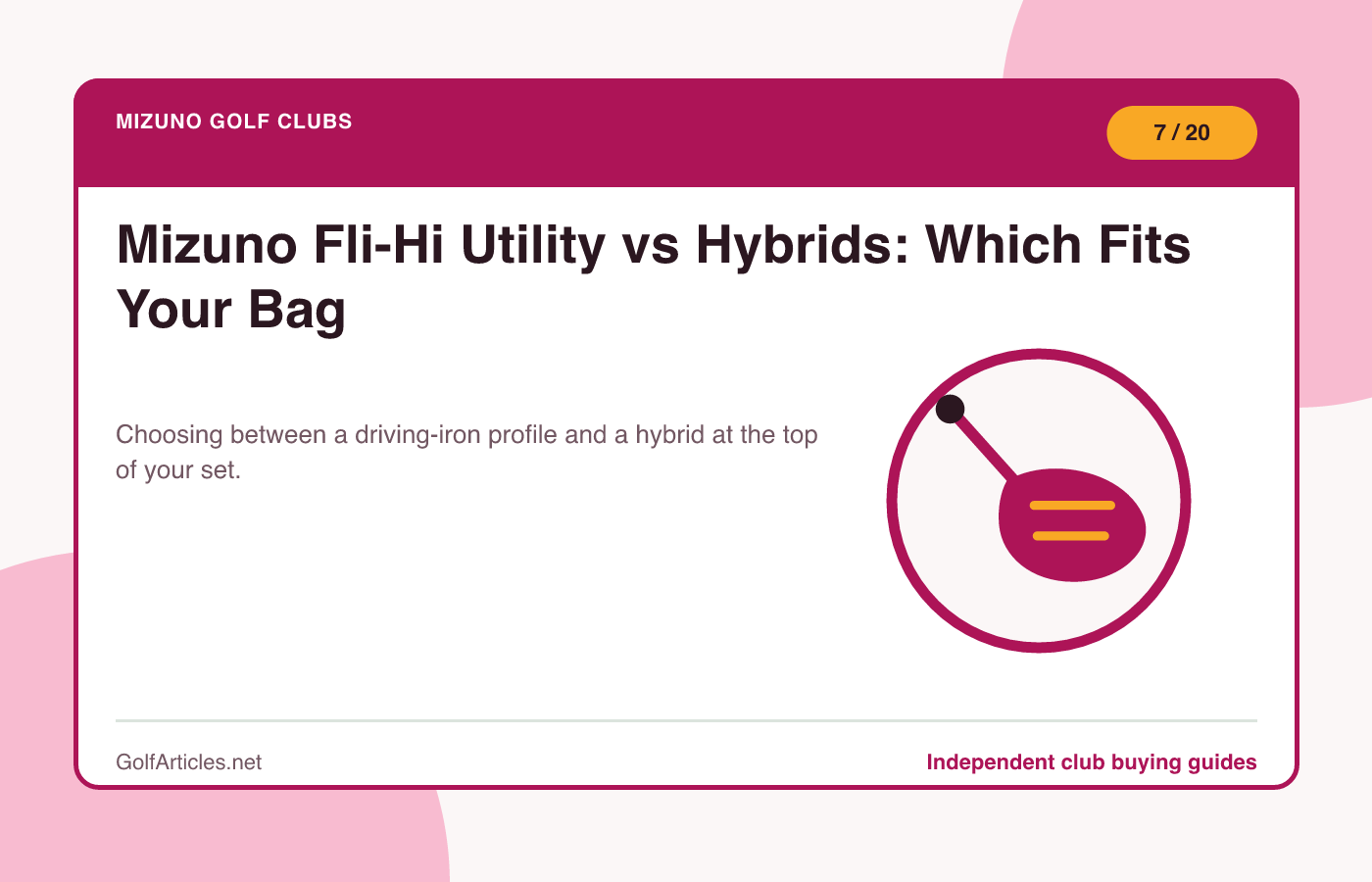 Mizuno Fli-Hi Utility vs Hybrids: Which Fits Your Bag illustration