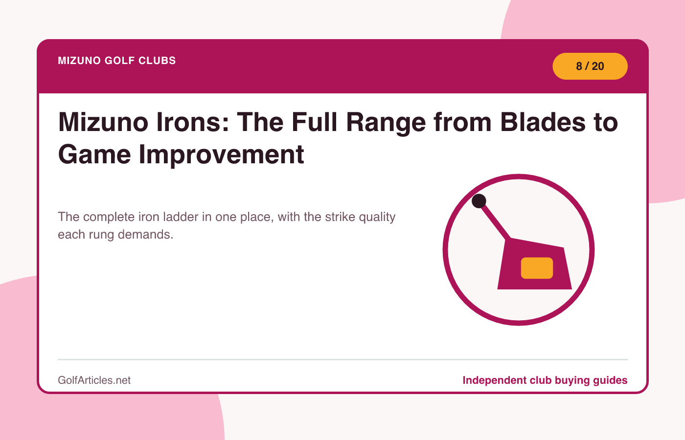 Mizuno Irons: The Full Range from Blades to Game Improvement illustration
