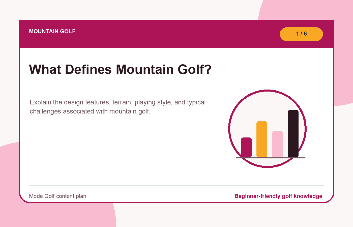 What Defines Mountain Golf? illustration