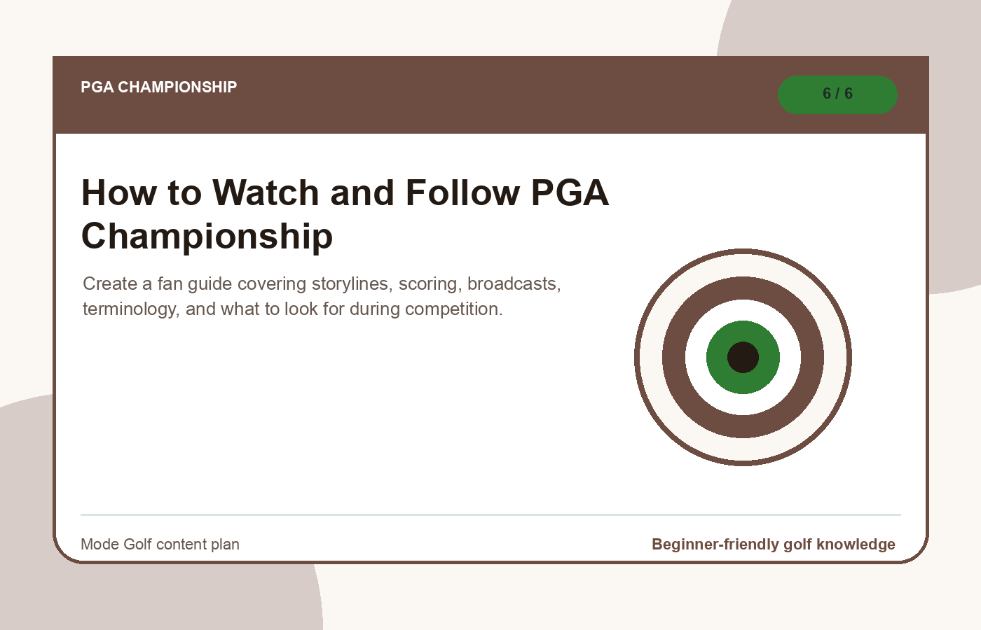 How to Watch and Follow PGA Championship illustration