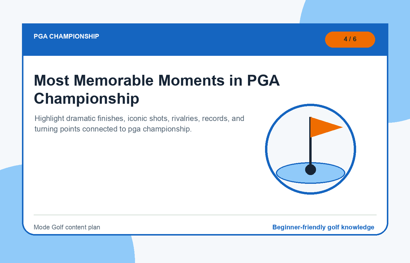 Most Memorable Moments in PGA Championship illustration