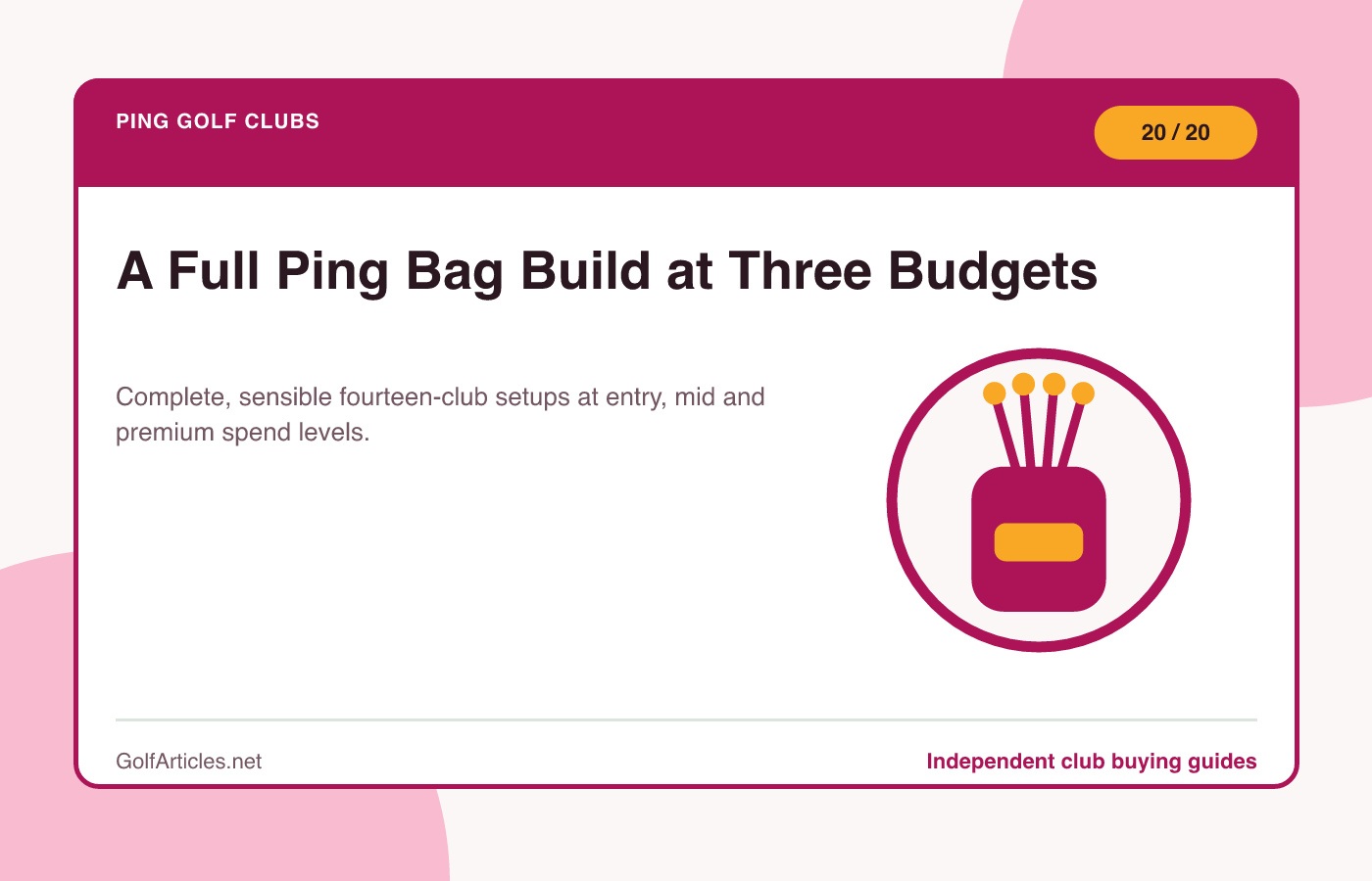 A Full Ping Bag Build at Three Budgets illustration