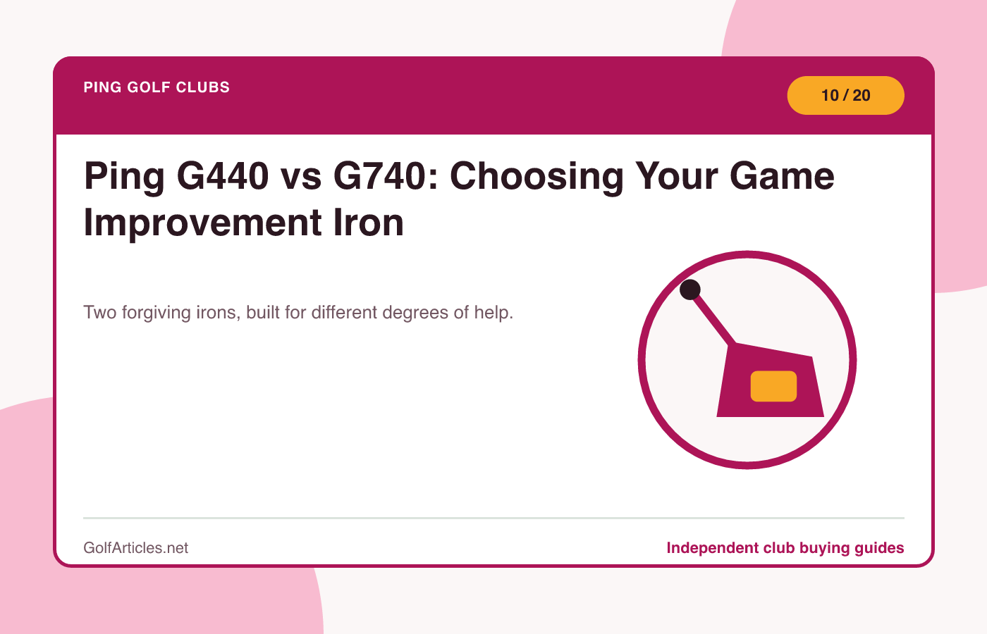 Ping G440 vs G740: Choosing Your Game Improvement Iron illustration
