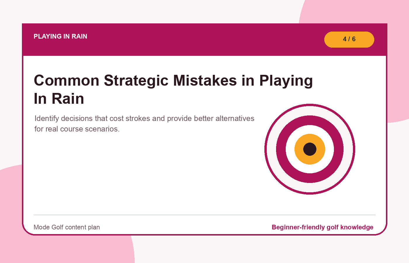 Common Strategic Mistakes in Playing In Rain illustration