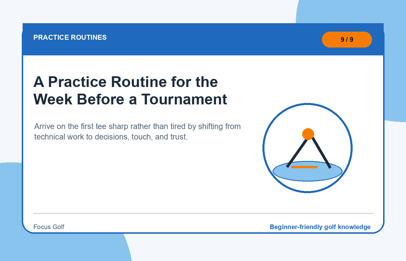 A Practice Routine for the Week Before a Tournament illustration