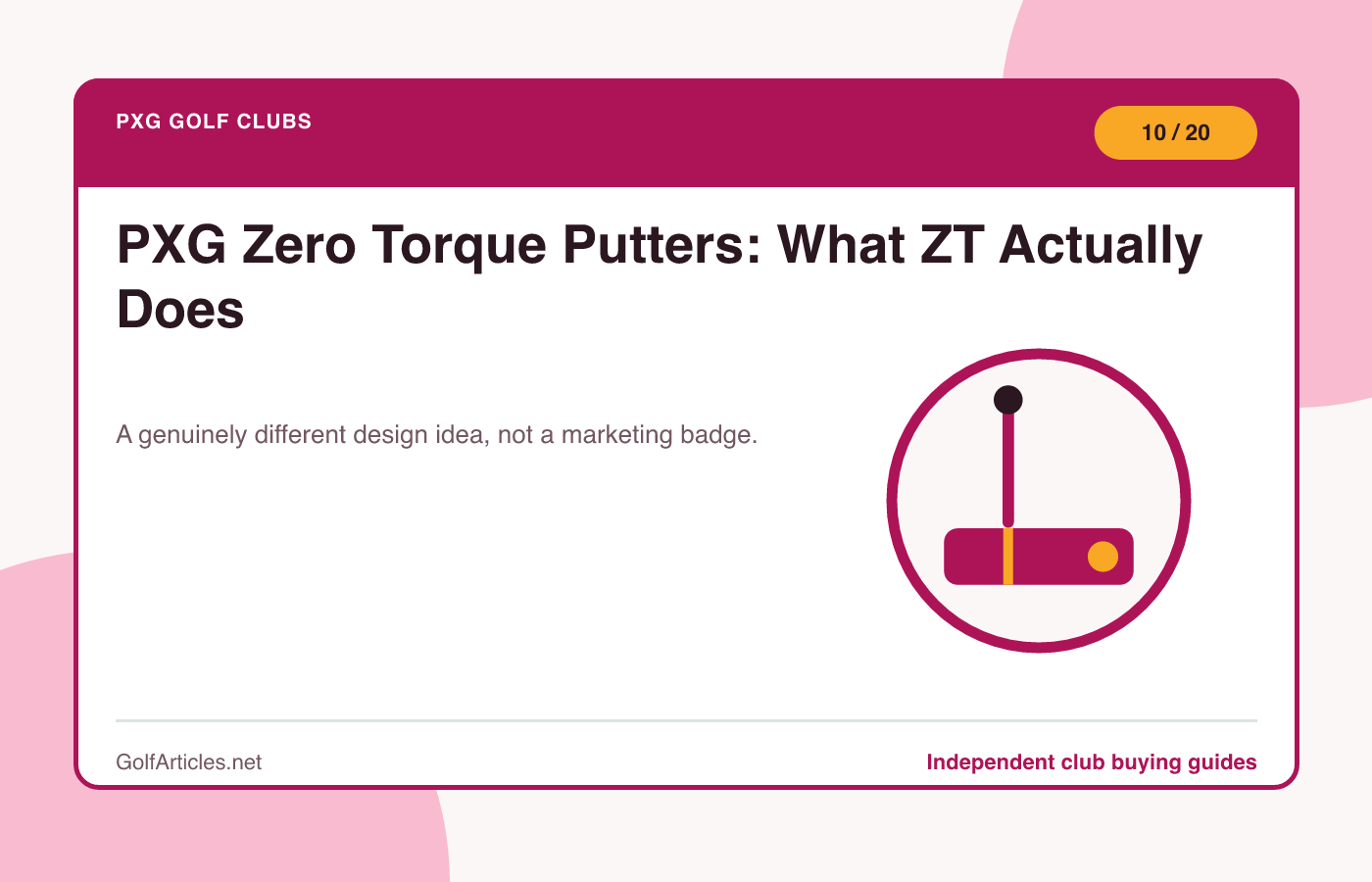 PXG Zero Torque Putters: What ZT Actually Does illustration