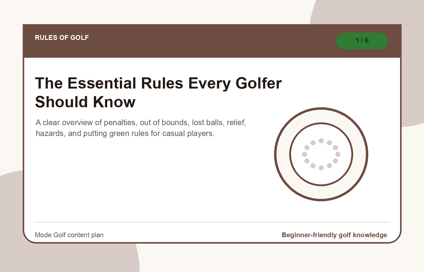 The Essential Rules Every Golfer Should Know illustration