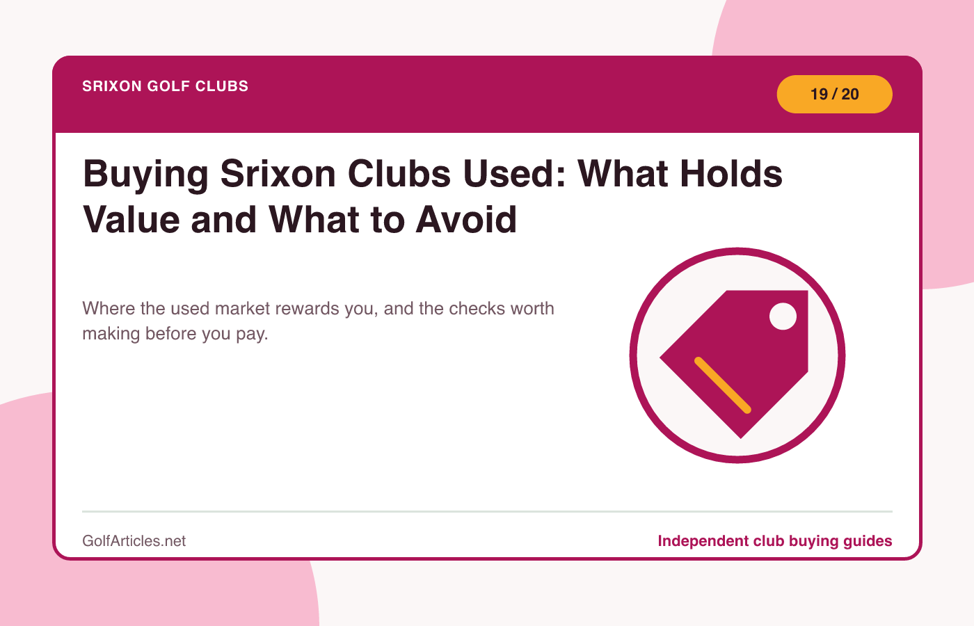 Buying Srixon Clubs Used: What Holds Value and What to Avoid illustration