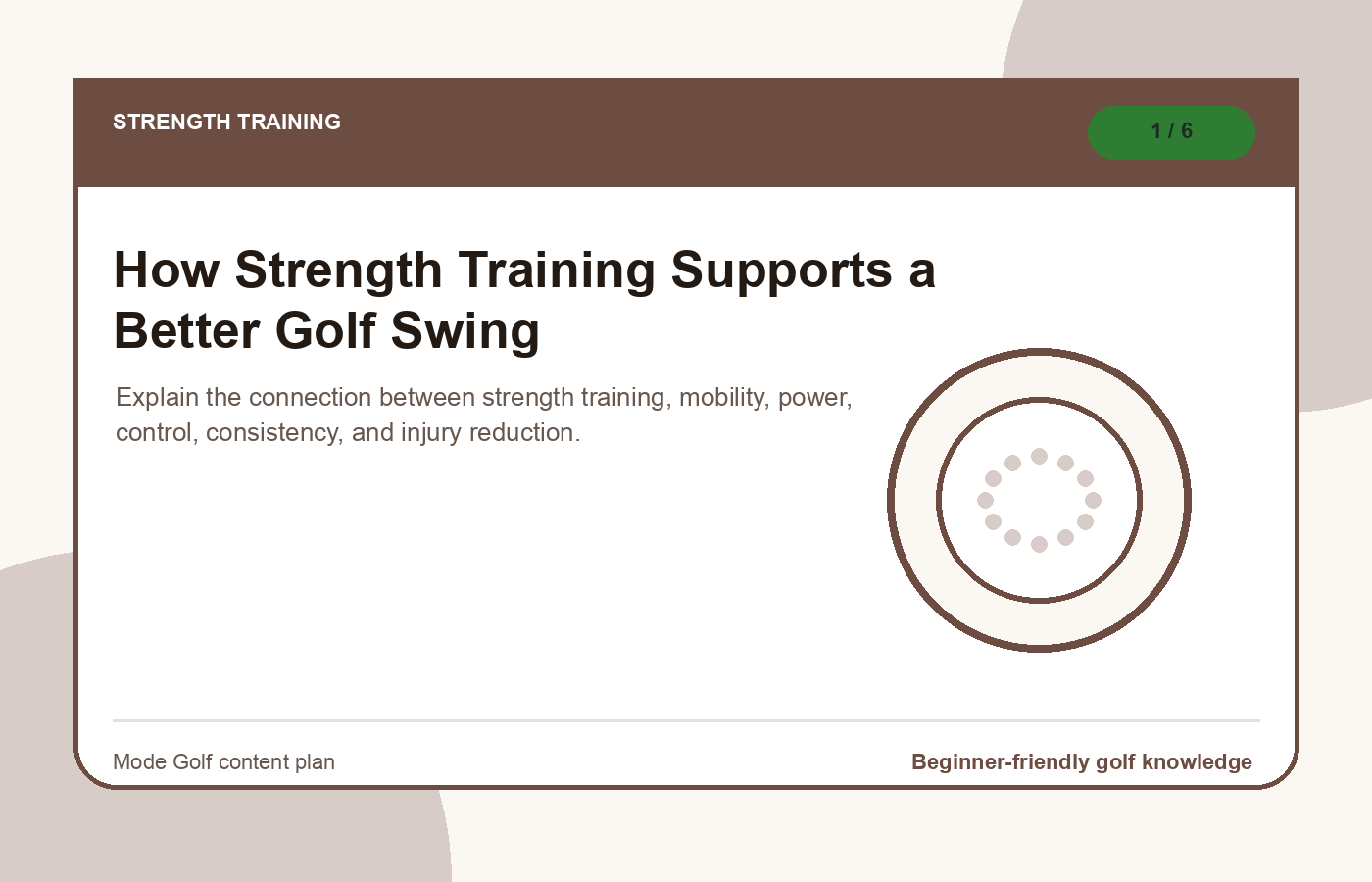 How Strength Training Supports a Better Golf Swing illustration