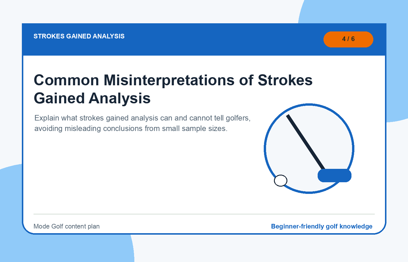 Common Misinterpretations of Strokes Gained Analysis illustration