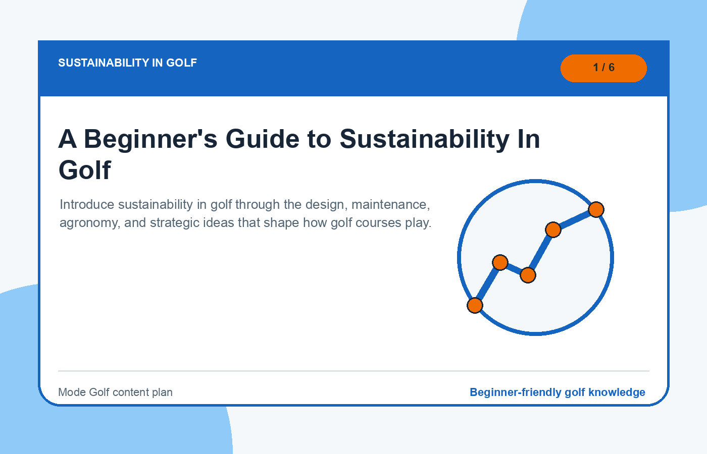 A Beginner's Guide to Sustainability In Golf illustration