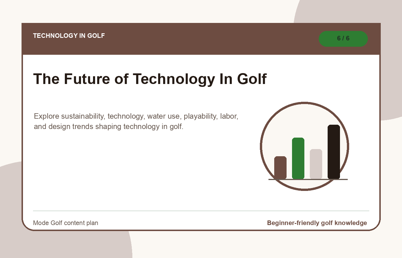 The Future of Technology In Golf illustration