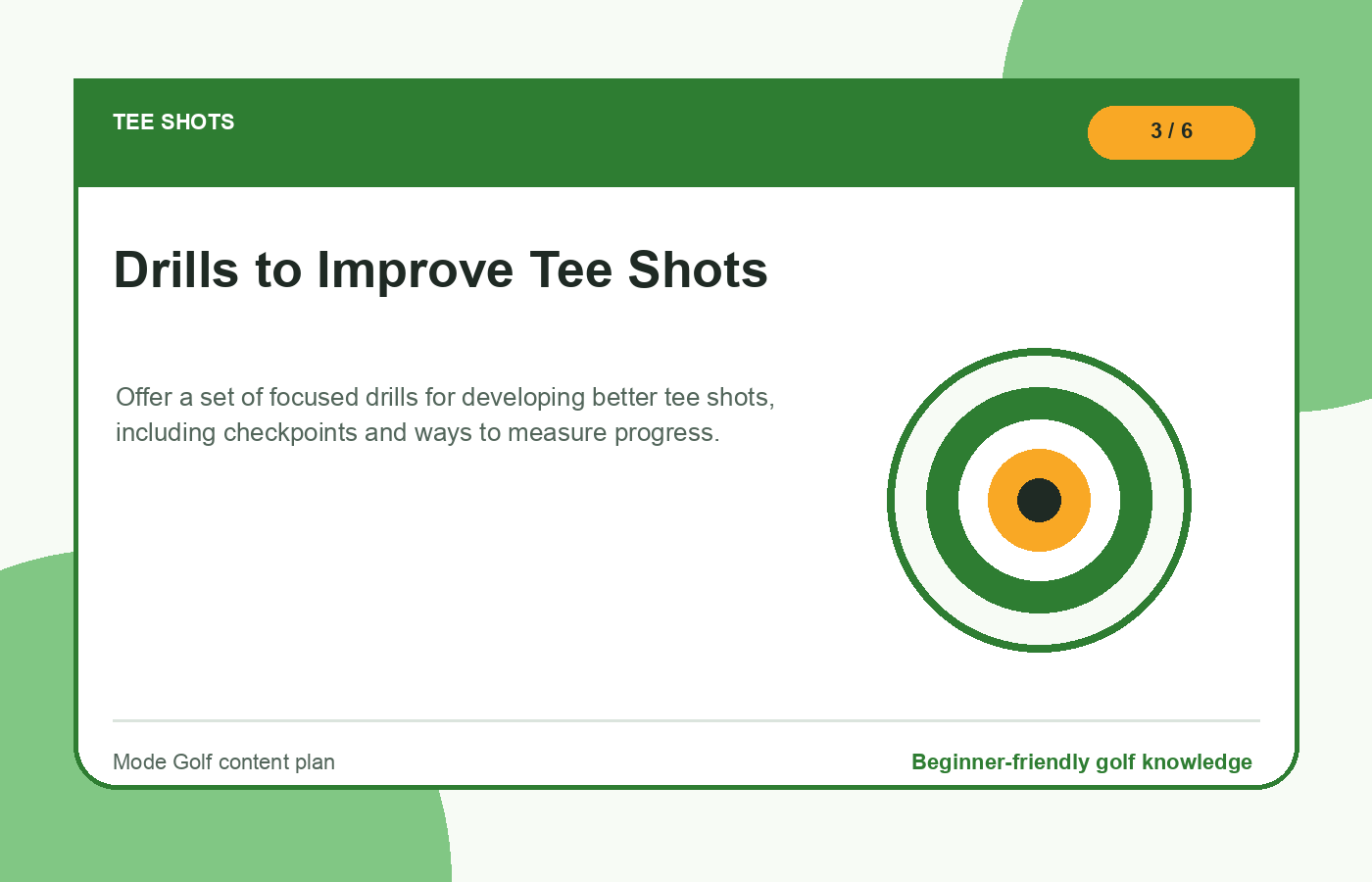 Drills to Improve Tee Shots illustration