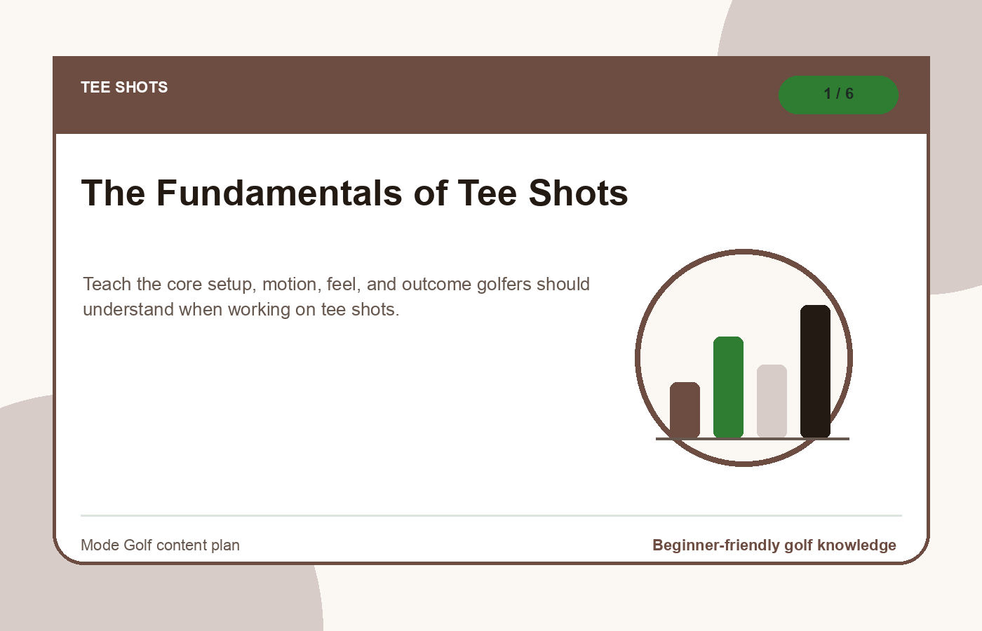 The Fundamentals of Tee Shots illustration
