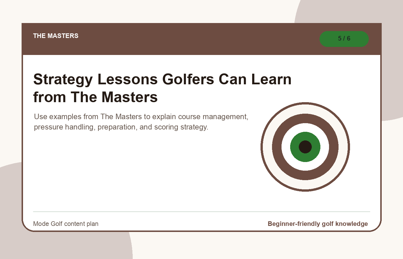 Strategy Lessons Golfers Can Learn from The Masters illustration