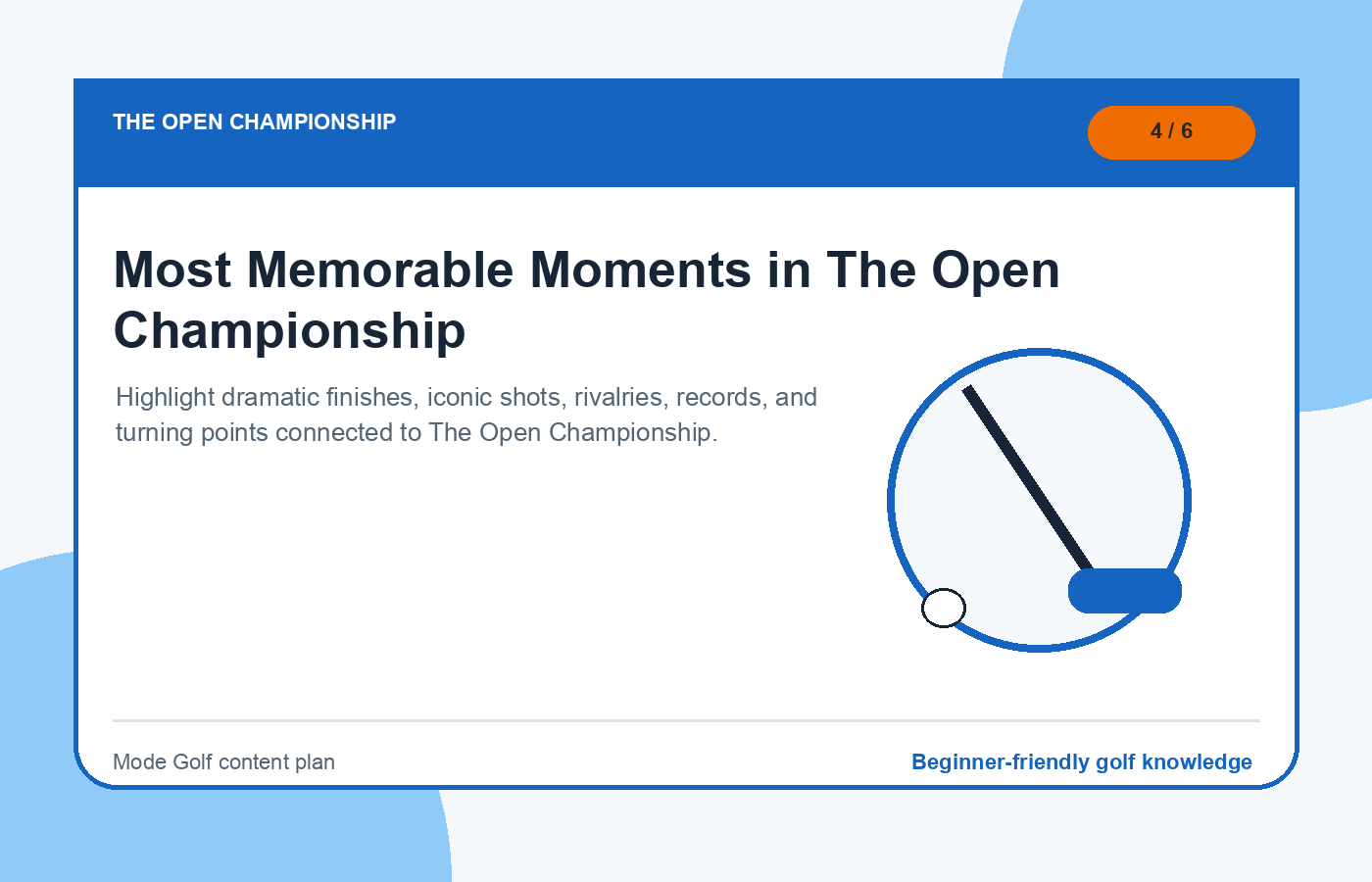Most Memorable Moments in The Open Championship illustration