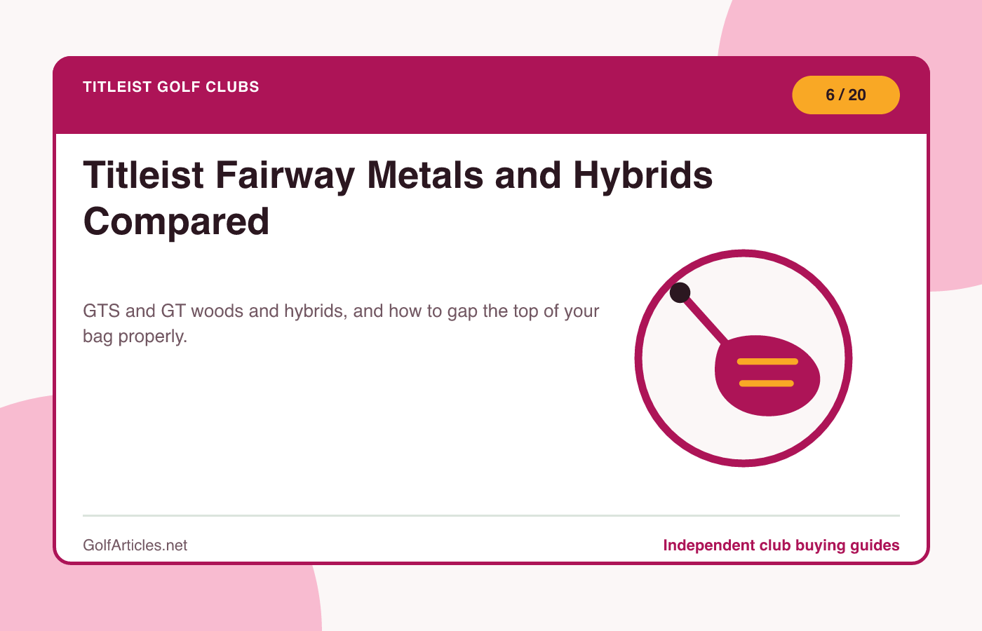 Titleist Fairway Metals and Hybrids Compared illustration