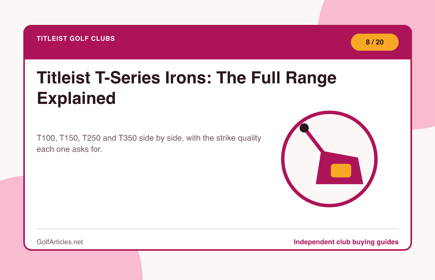 Titleist T-Series Irons: The Full Range Explained illustration