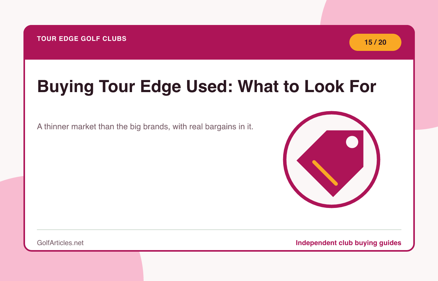 Buying Tour Edge Used: What to Look For illustration