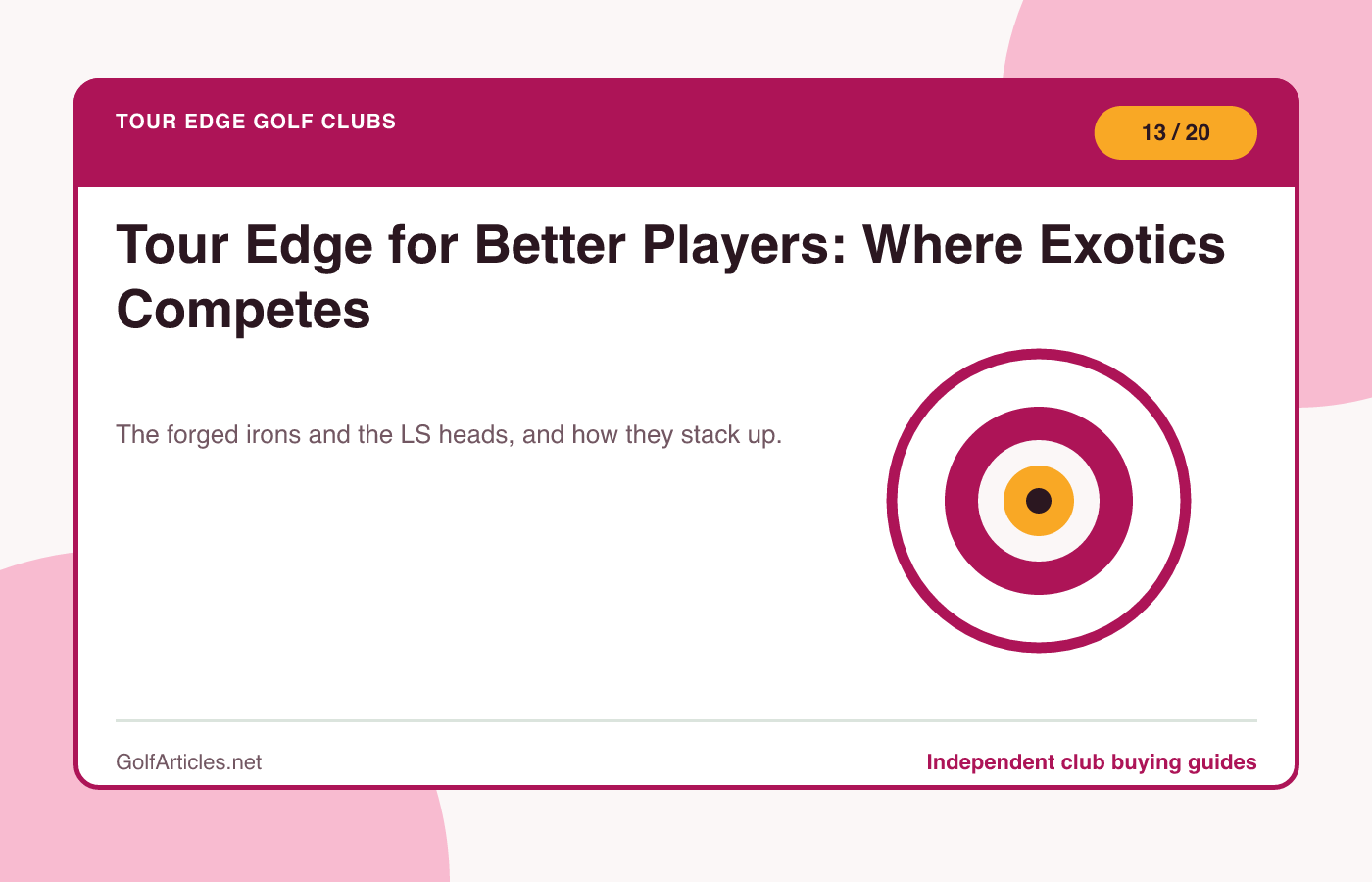 Tour Edge for Better Players: Where Exotics Competes illustration