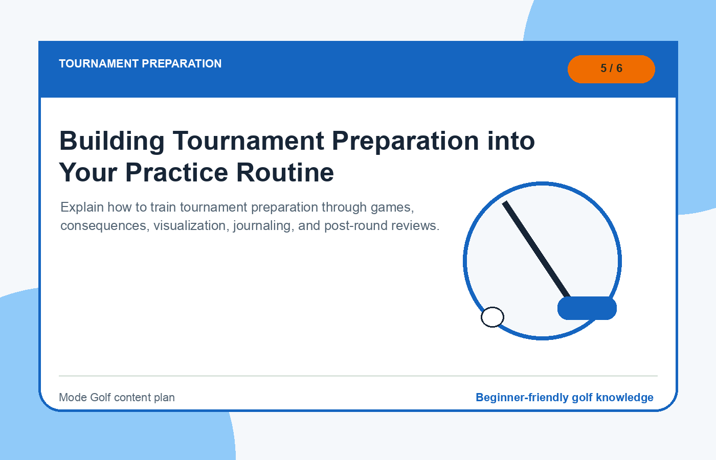 Building Tournament Preparation into Your Practice Routine illustration