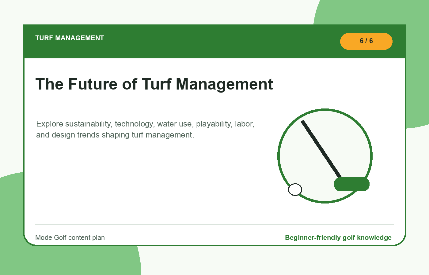 The Future of Turf Management illustration