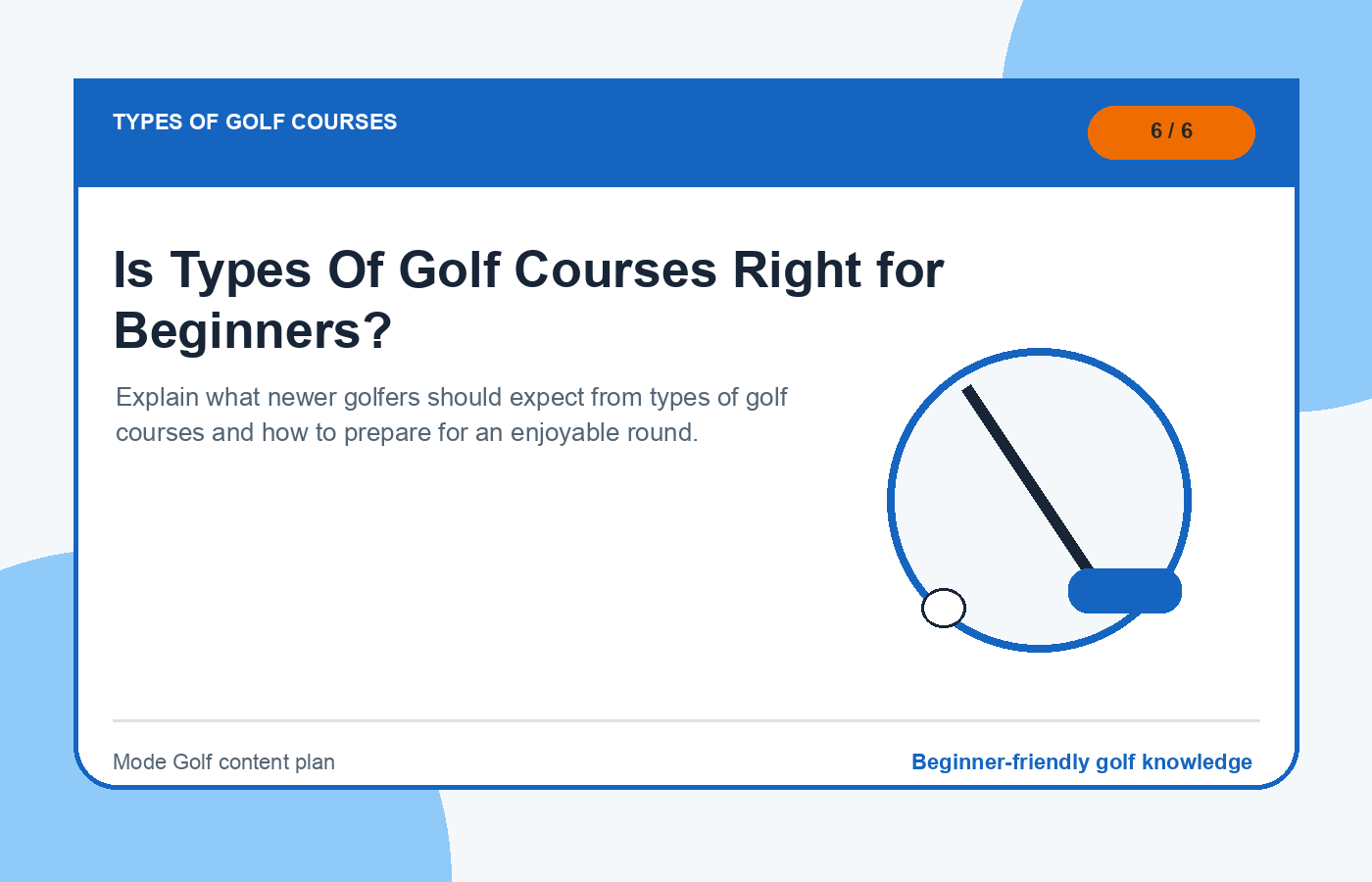 Is Types Of Golf Courses Right for Beginners? illustration