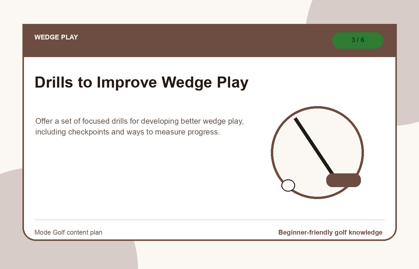 Drills to Improve Wedge Play illustration