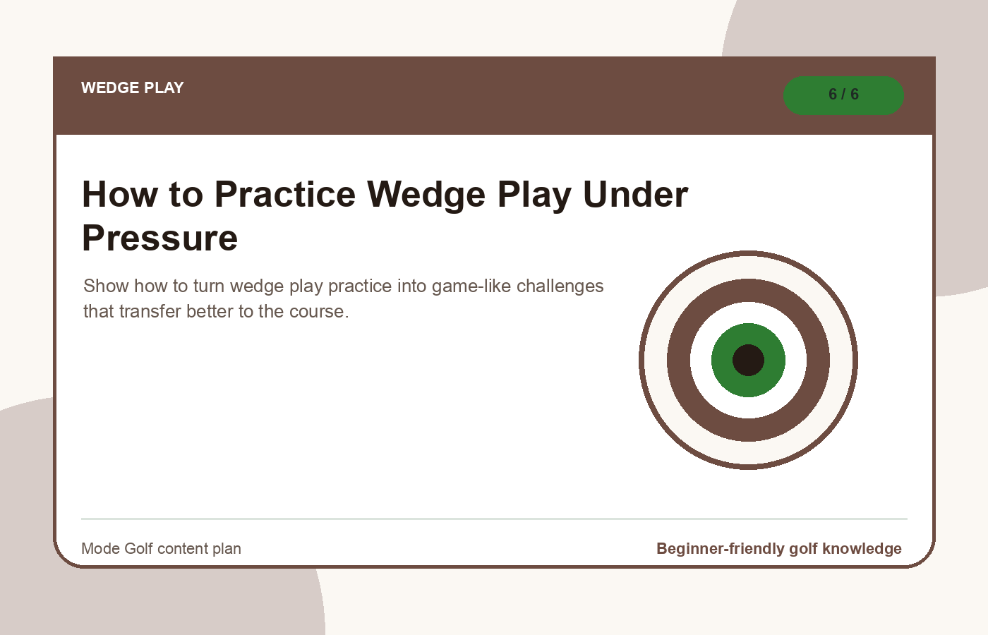 How to Practice Wedge Play Under Pressure illustration