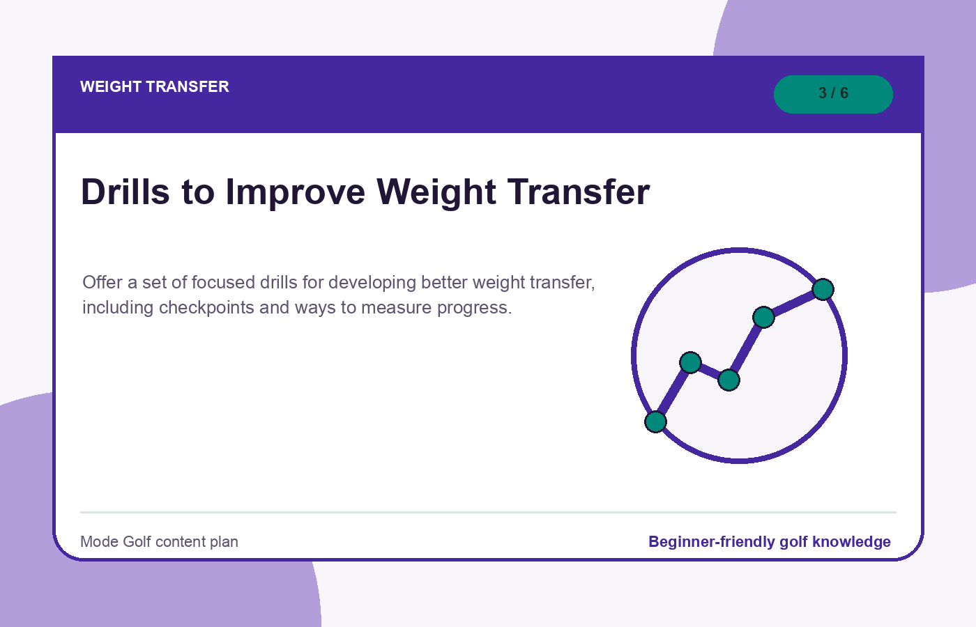 Drills to Improve Weight Transfer illustration