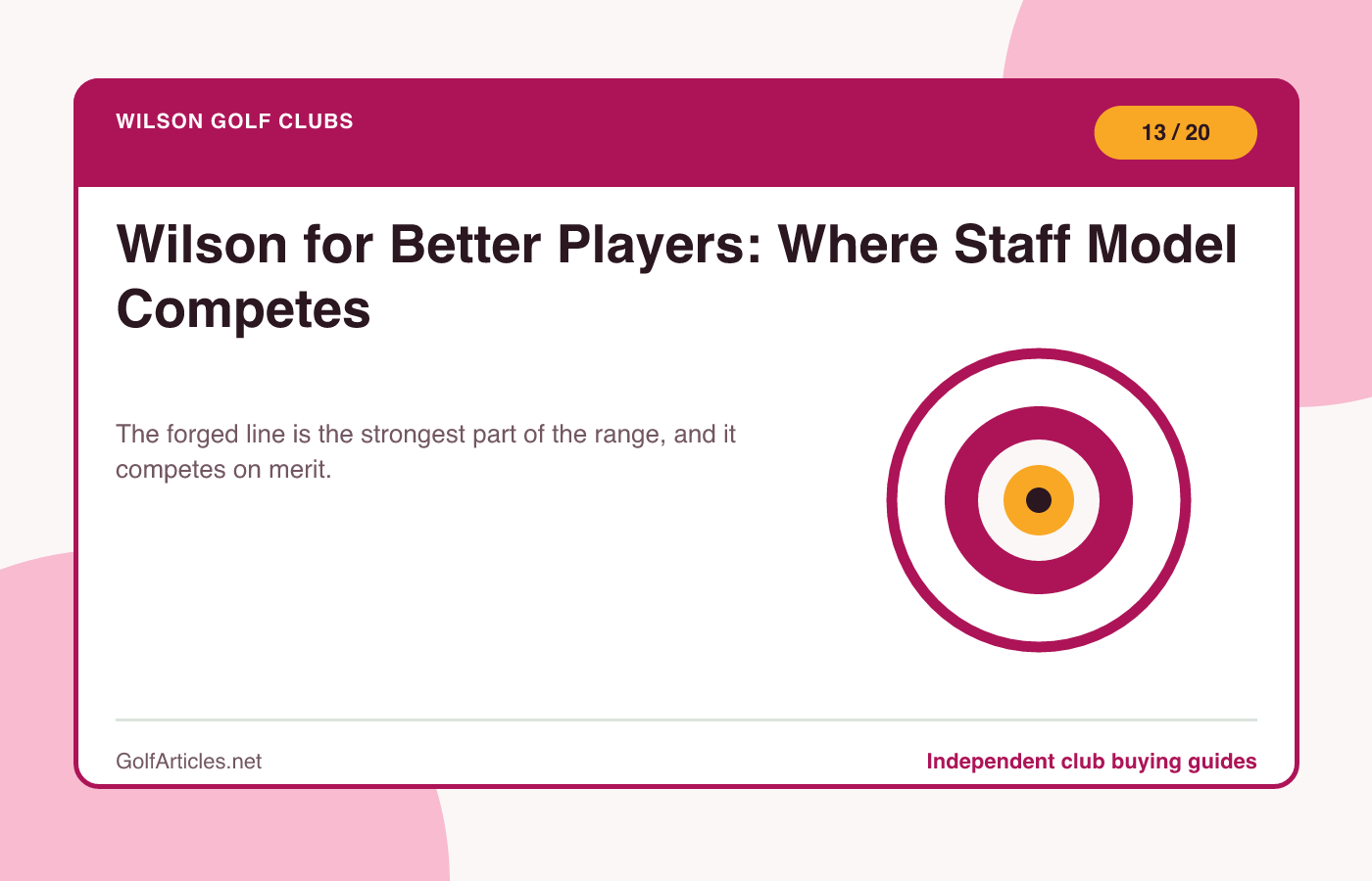 Wilson for Better Players: Where Staff Model Competes illustration