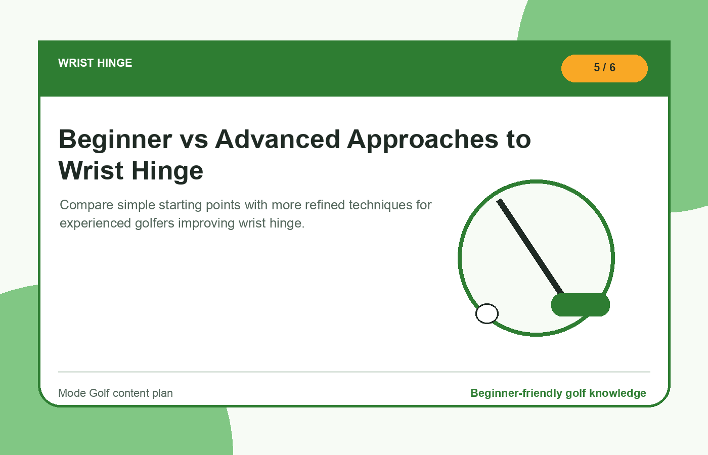 Beginner vs Advanced Approaches to Wrist Hinge illustration