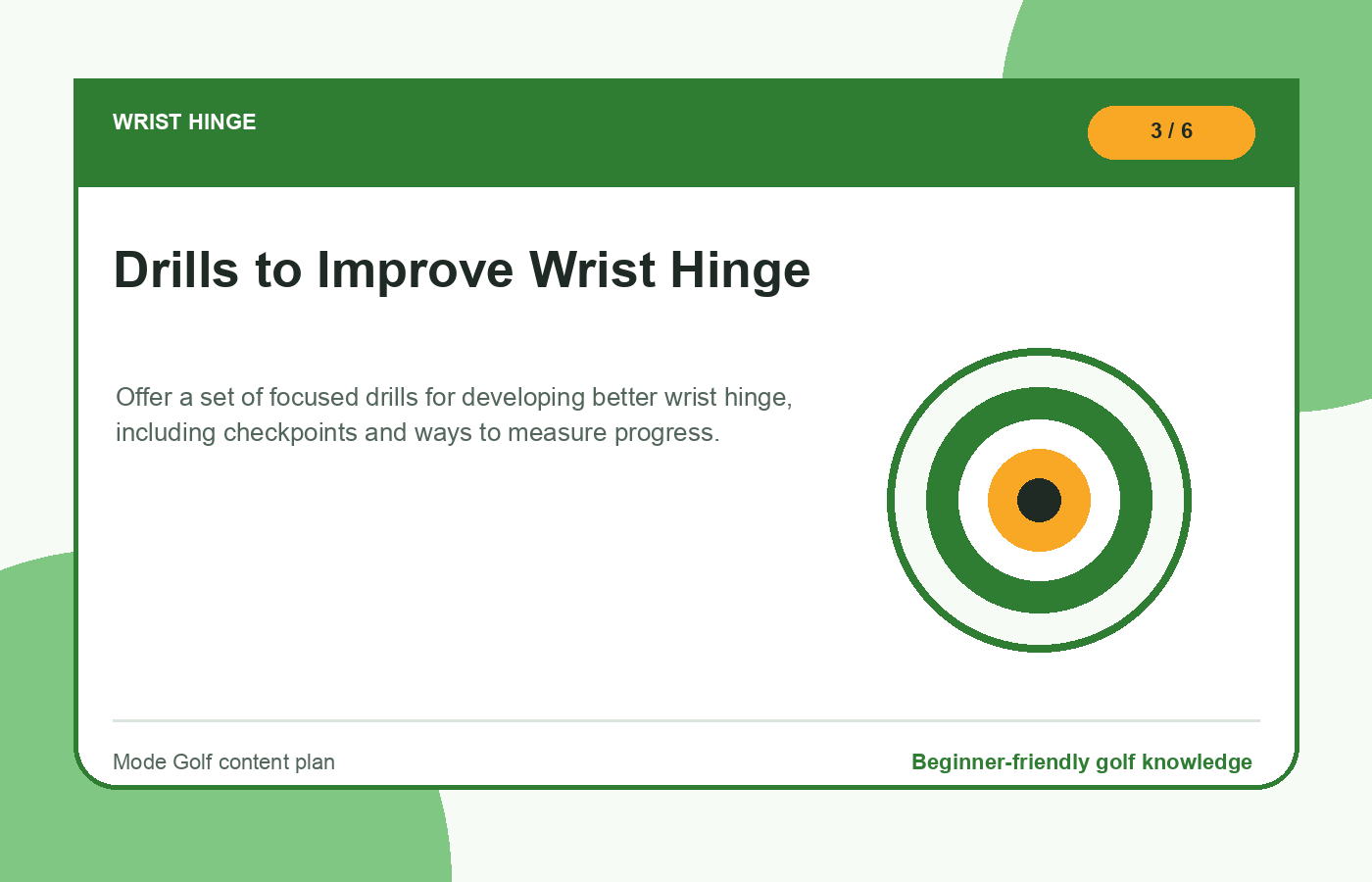 Drills to Improve Wrist Hinge illustration